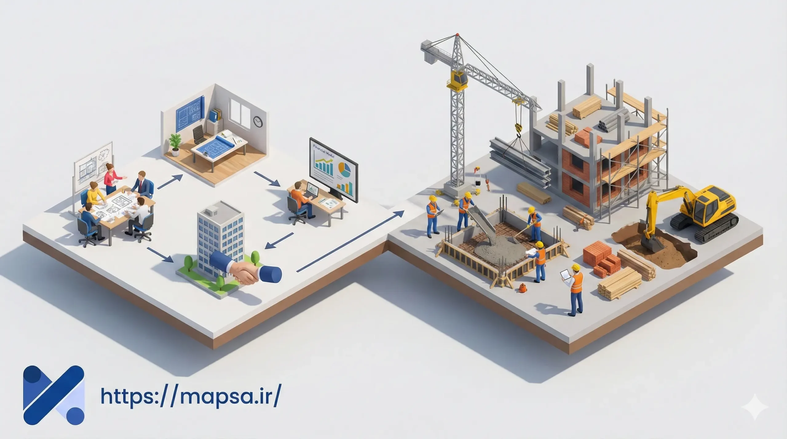 تفاوت مدیریت ساخت و مدیریت پروژههای ساختمانی